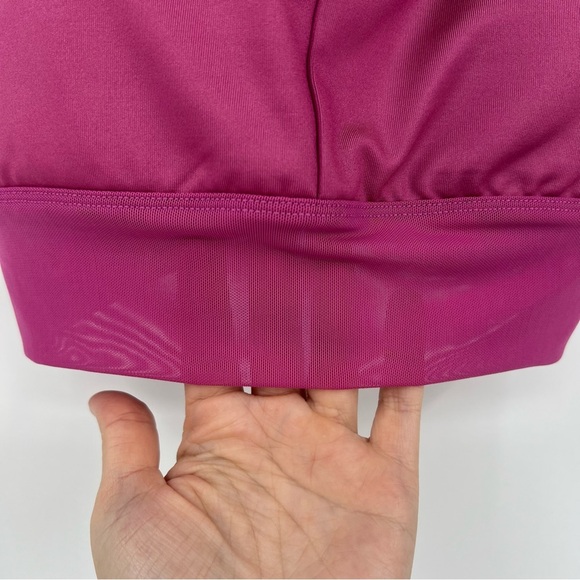 Alo Yoga Lavish Sports Bra S Raspberry Sorbet Strappy Back Workout Top - Picture 2 of 7